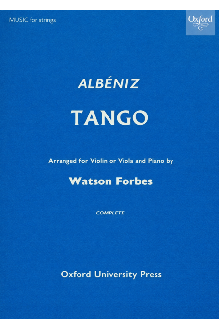 Albeniz Tango arr for violin/Viola and Piano by Watson Forbes