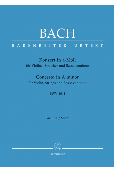 Bach, Violin Concerto In A Minor BWV 1041 (Baerenreiter)