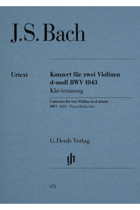 Bach Concerto D minor BWV 1043 for 2 Violins and Orchestra (Henle)