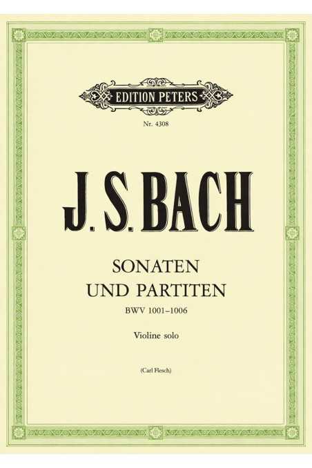 Bach Sonatas and Partitas for Solo Violin BWV 1001-1006 edited by Flesch (Peters)