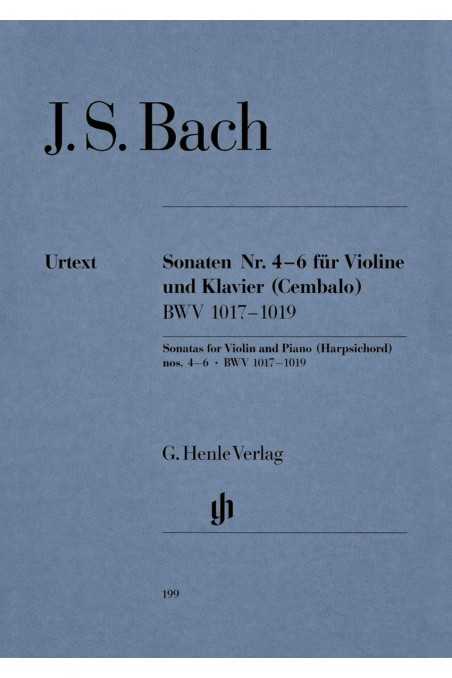 Bach Sonatas for Violin and Piano Nos 4-6 (Henle)