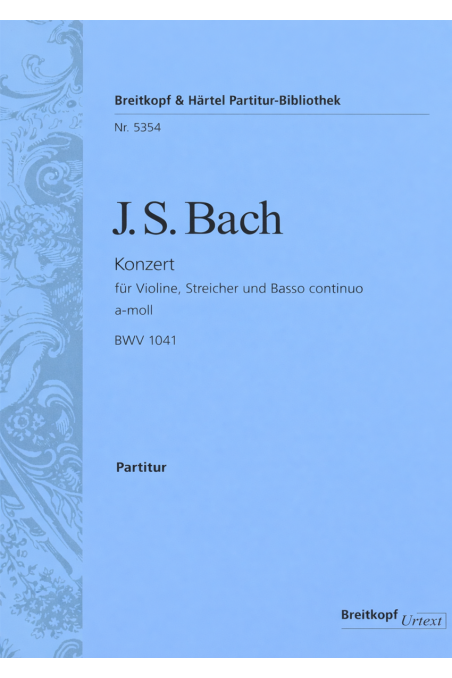 Bach Violin Concerto in A min (Breitkopf & Härtel)