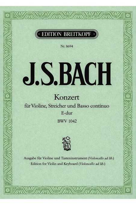 Bach, Konzert in E Major for Violin, Strings and Basso Continuo