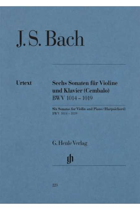 Bach, Six Sonatas for violin and Piano (Urtext)