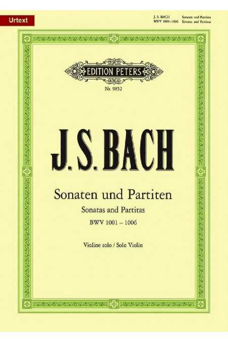 Bach, Six Sonatas and Partitas for Solo Violin BWV 1001-1006 Urtext (Peters)