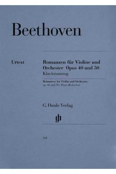 Beethoven, Romances in G Major Op. 40 and Op. 50 for Violin and Piano Urtext (Henle Verlag)