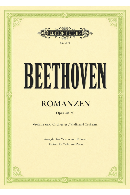 Beethoven Romances Op. 40 and Op. 50 for Violin (Peters)