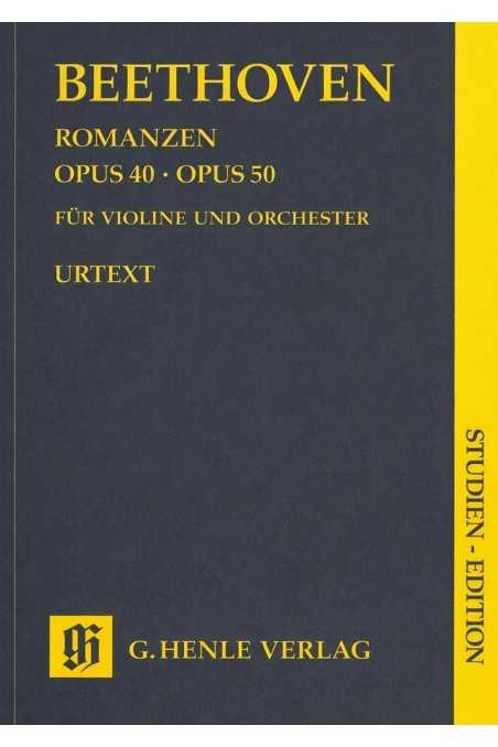 Beethoven Romanzen Opus 40 & Opus 50 for violin and orchestra (Henle)