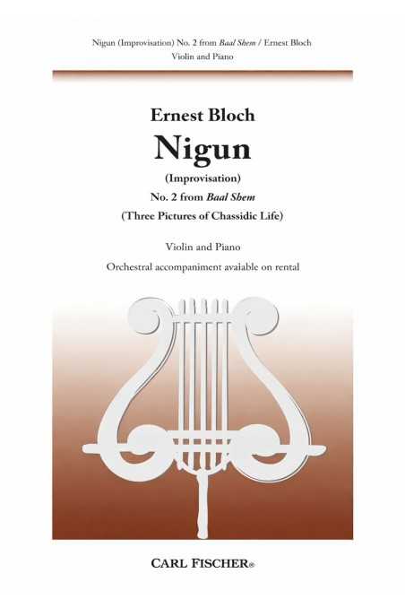 Bloch Nigun for Violin from Baal Shem (Fischer)