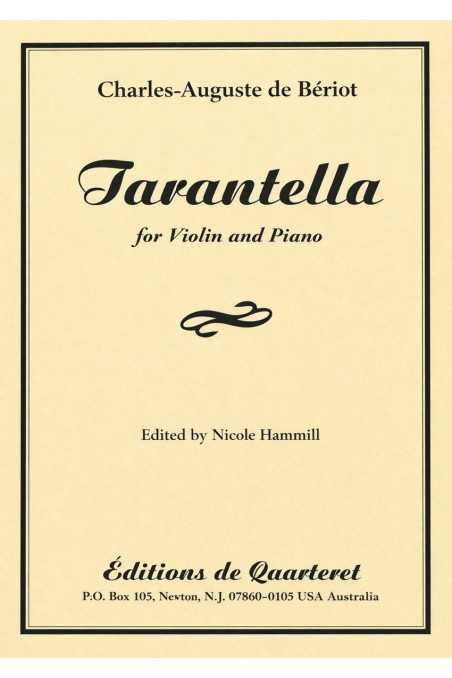 Beriot Tarantella for Violin and Piano (Editions de Carteret)