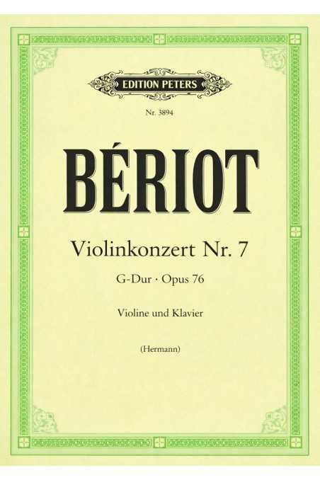 Beriot Violin Concerto Op 76 No 7 in G (Peters)