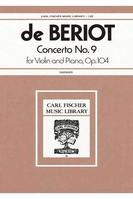 Beriot, Concerto No. 9 in A Minor Op. 104 for Violin and Piano (Fischer)