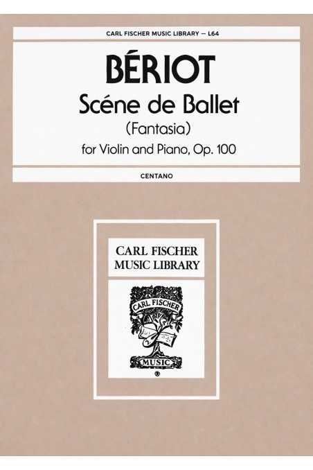 Beriot, Scene de Ballet Op 100 Violin/Piano (Fisher)