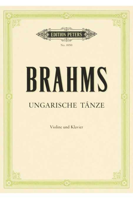 Brahms Hungarian Dances for Violin and Piano (Peters)