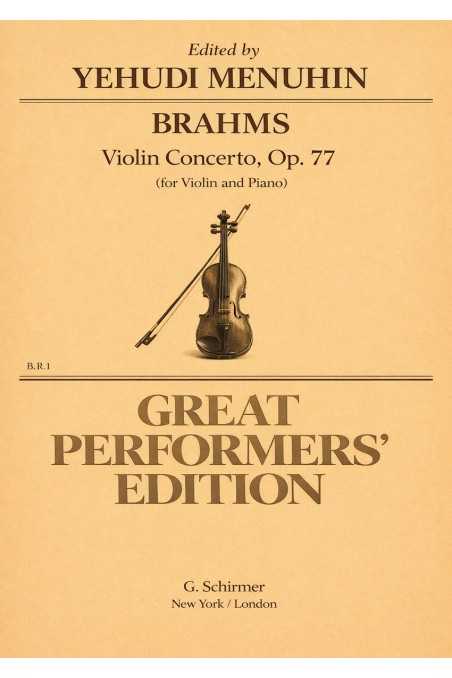 Brahms, Violin Concerto Op. 77 ed. Menuhin (Schirmer)