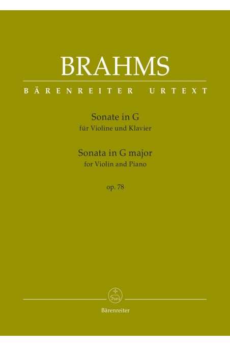 Sonata in G Op 78 Violin/Piano by Brahms (Barenreiter)
