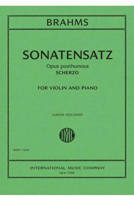 Brahms, Sonatensatz Opus...