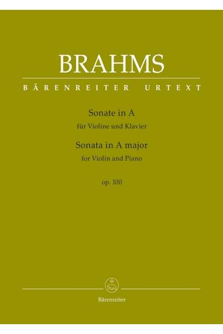 Brahms, Sonata in A Op 100 for violin and Piano (Barenreiter)
