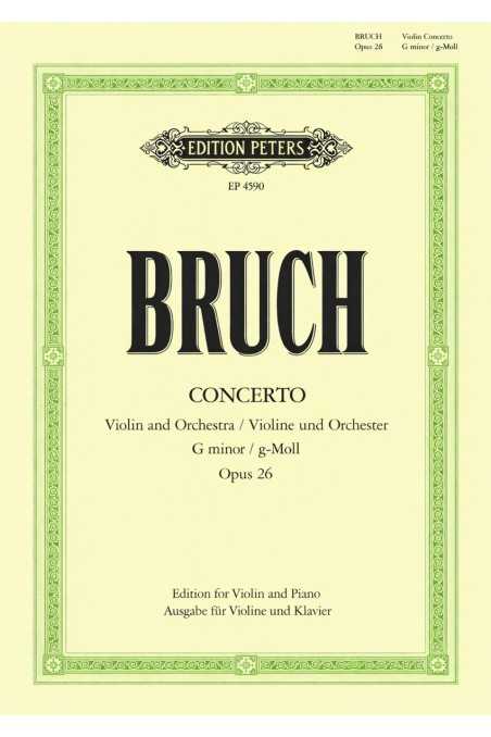 Bruch, Op. 26 Concerto in G Minor for Violin and Piano, edited by Stross (Peters)