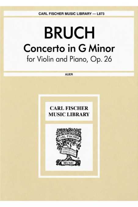Bruch, Concerto No. 1 in G Minor Op 26 for Violin and Piano (Fischer)