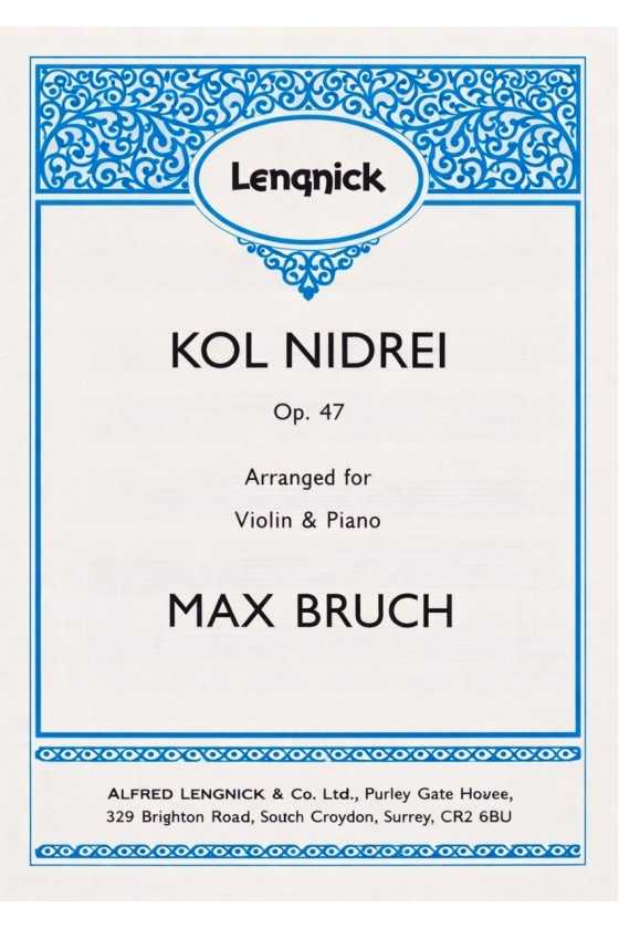 Bruch, Kol Nidrei for...