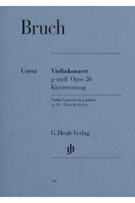 Bruch, Concerto in G Minor Op. 26 for Violin and Piano (Henle)