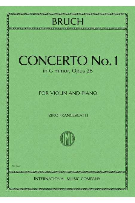 Bruch, Concerto No. 1 in G Minor Op 26 for Violin and Piano (IMC)