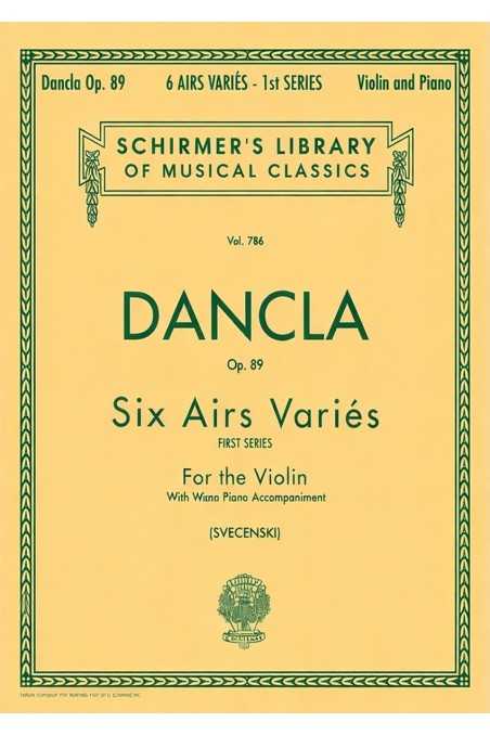 Dancla 6 Airs Varies Opus 89 for Violin and Piano Vol 1(Schirmer)