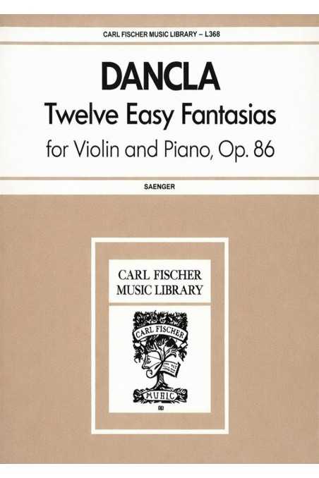 Dancla, 12 Easy Fantasias for Violin and Piano Op.86 (Fischer)