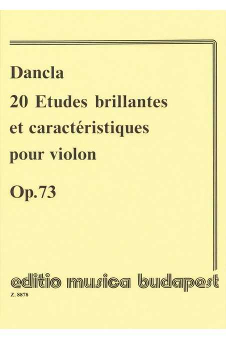 Dancla, 20 Etudes brillantes Op.73 for solo violin (EMB)