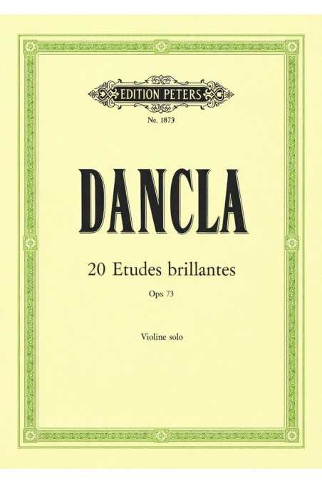 Dancla, 20 Etudes Brillantes Op. 73 for Solo Violin (Peters)