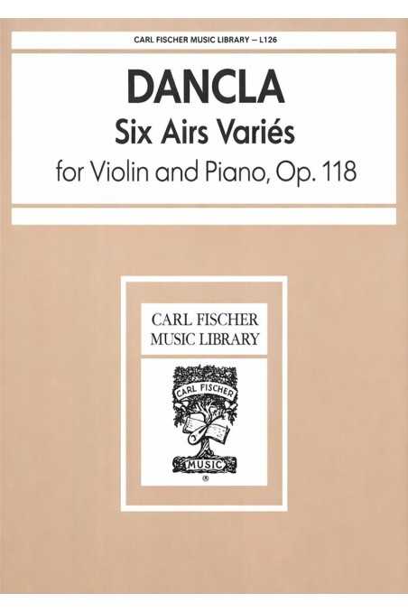 Dancla, 6 Airs Varies for Violin and Piano Op. 118 (Fischer)