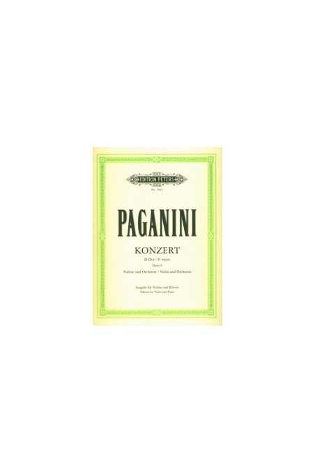Paganini, Concerto No1 in D Major for violin/Piano (Peters)