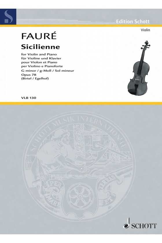 Sicilienne For Violin And...