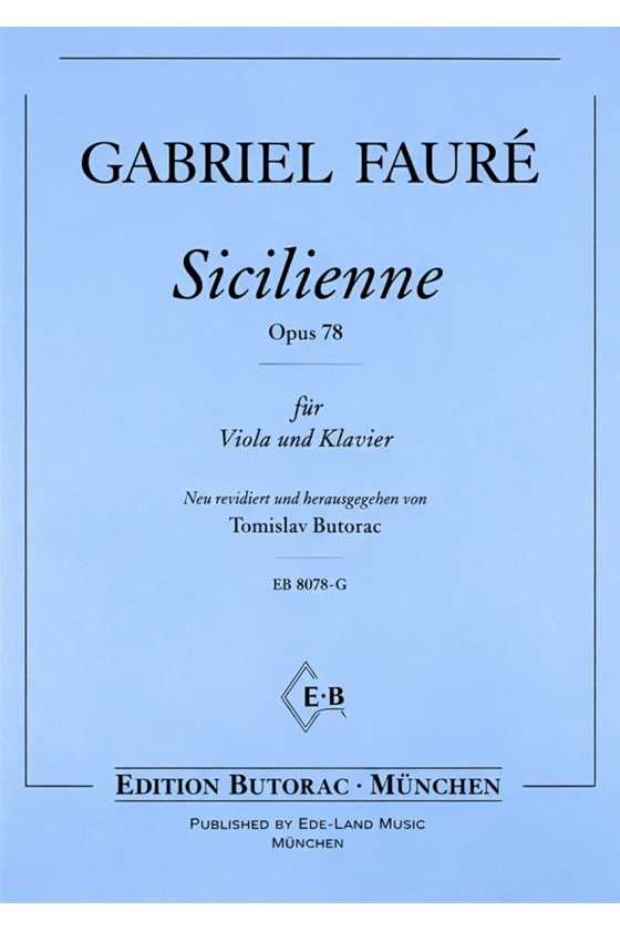 Sicilienne For Violin And...