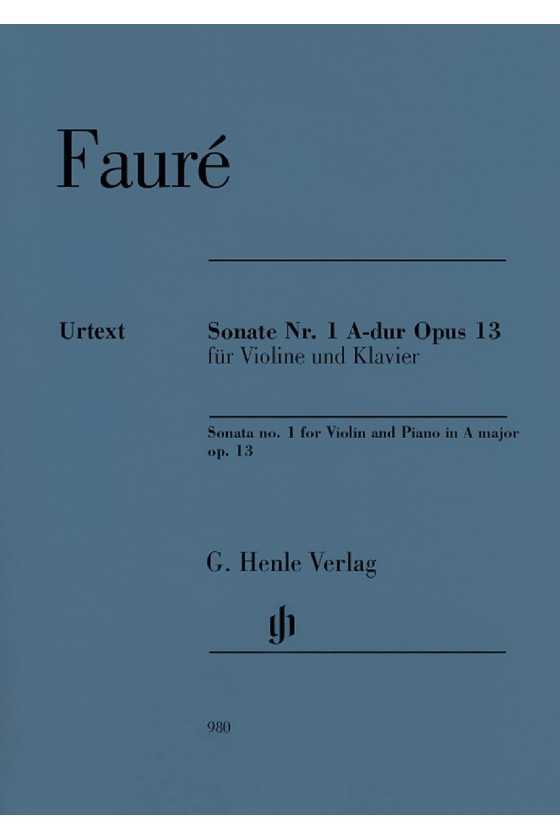 Faure, Sonata No. 1 A major...