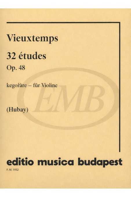 Vieuxtemps 32 Etudes Op. 48 For Violin Ed. Hubay (EMB)