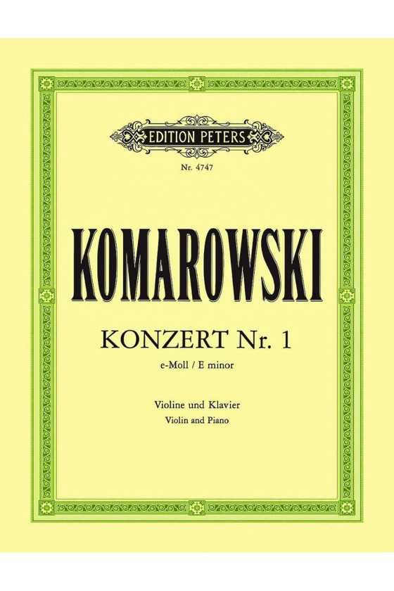 Komarowsky, Concerto No1 E...