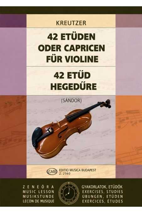 Kreutzer, 42 Studies For Violin (EMB)