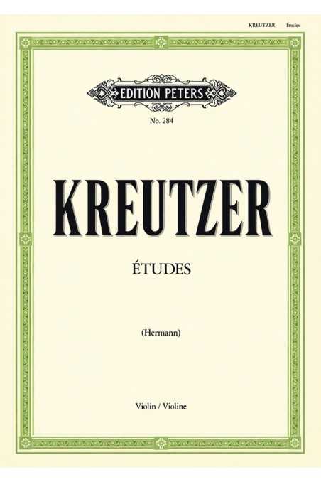 Kreutzer 42 Studies/Etudes For Violin (Peters)
