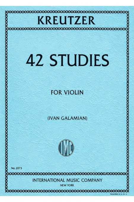 Kreutzer, 42 Studies For Violin (IMC)