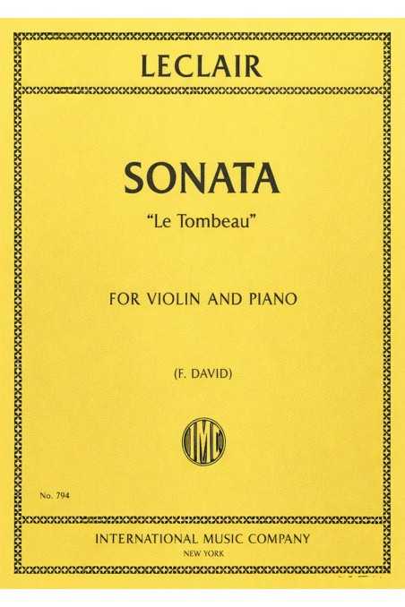 Leclair, Sonata in C Minor 'Le Tombeau' for Violin and Piano (IMC)