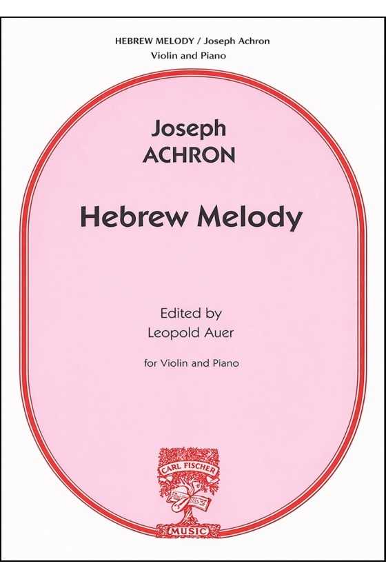 Achron Hebrew Melody For...