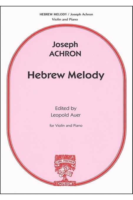 Achron Hebrew Melody For Violin (Fischer)