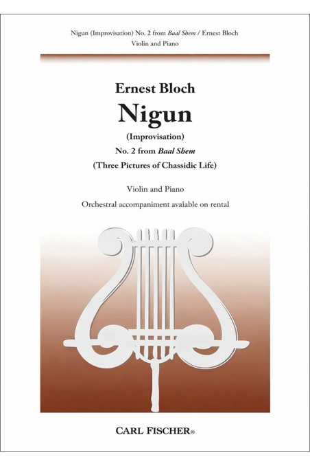 Bloch Nigun for Violin from Baal Shem (Fischer)