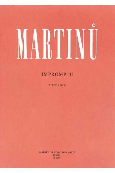 Martinu, Impromptu For Violin And Piano
