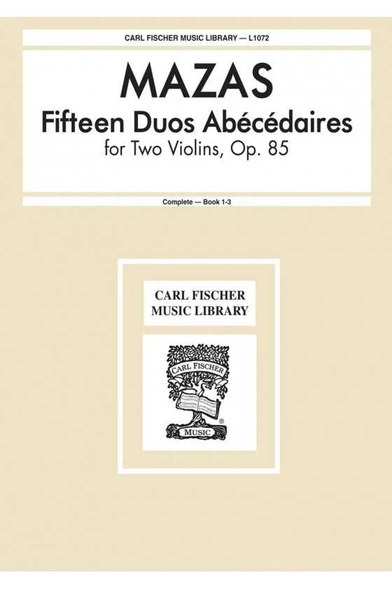 Mazas 15 Duos Abecedaires...