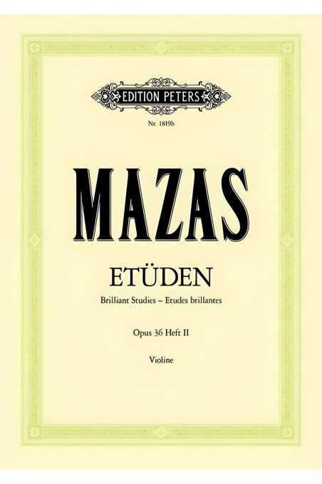 Mazas, Studies Op. 36 Bk 2 For Violin (Peters)