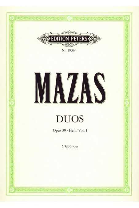 Mazas Duos For 2 Violins Op. 39 Bk 2 (Peters)