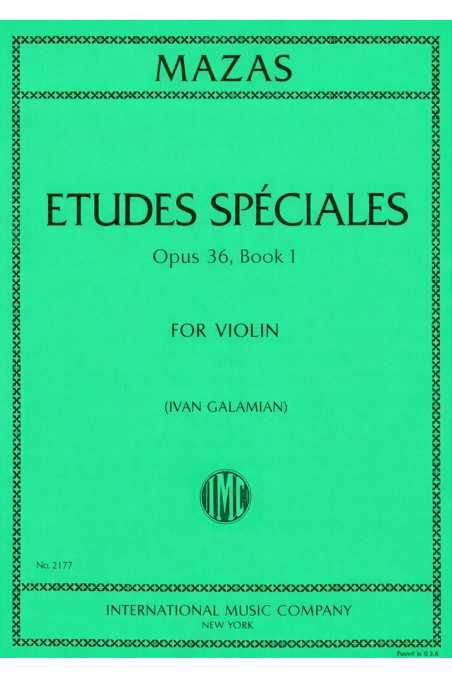 Mazas 30 Etudes Speciales Op 36 Vol 1 For Violin (IMC)